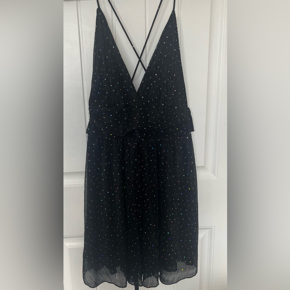 Papaya Elegant NEW Black Sequin Prom Dress - Picture 5 of 6